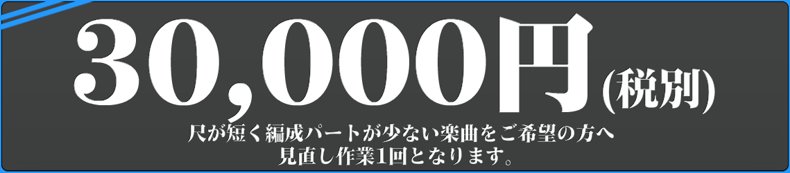 BGMの料金-3万円コース